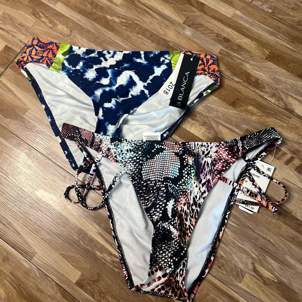 Kenneth Cole & La Blanca Bikini Bottom Bundle NWT